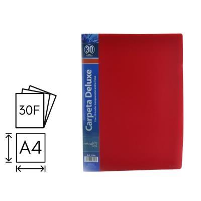 CARPETA O. BOX FLEXIBLE 30 FUNDAS A4 ROJO (3146)