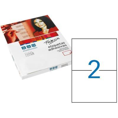 ETIQUETAS FABRISA 210X148 MM CAJA DE 100 HOJAS