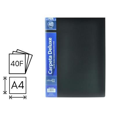CARPETA O. BOX FLEXIBLE 40 FUNDAS A4 NEGRO (4169)