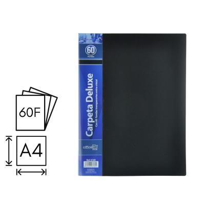 CARPETA O. BOX FLEXIBLE 60 FUNDAS A4 NEGRO (6169)