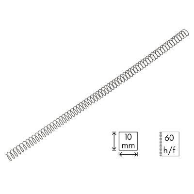 ESPIRAL METALICO 64, 10, NEGRO CAJA 100 (3034E4N10/100R)