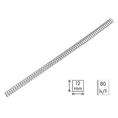 ESPIRAL METALICO 64, 12, NEGRO CAJA 100 (3034E4N12/100R)