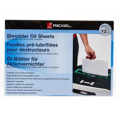HOJAS LUBRICANTES REXEL DESTRUCTORAS PACK 12 UDS. (2101948)