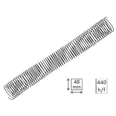 ESPIRAL METALICO DIAMETRO DE 48MM 25UDS. COLOR NEGRO (3034E4N48/25R)