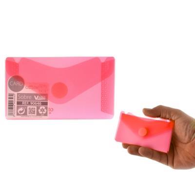SOBRE O. BOX CIERRE V-LOCK PARA TARJETAS DE VISITA ROJO (90646)
