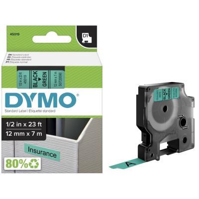 CINTA DYMO D1 12MMX7M. NEGRO/VERDE(S0720590)