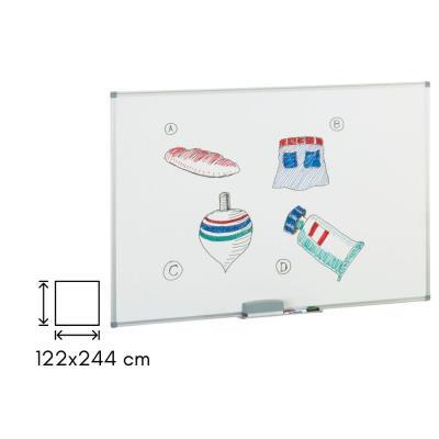 PIZARRA BLANCA FAIBO MARCO ALUMINIO 122X244 CM. (11-6)