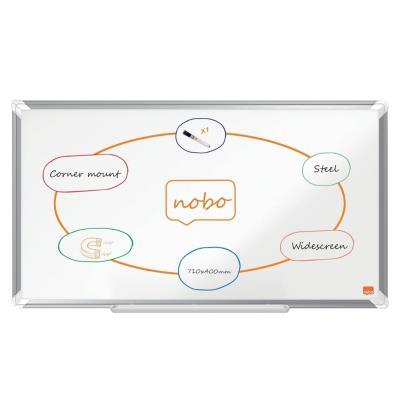 PIZARRA NOBO PREMIUM PLUS PANORÁMICO ACERO LACADO 32" 710X400 MM. BLANCO (1915370)