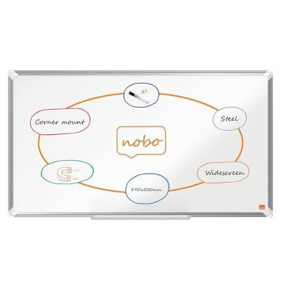 PIZARRA NOBO PREMIUM PLUS PANORÁMICO ACERO LACADO 40" 890X500 MM. BLANCO (1915371)