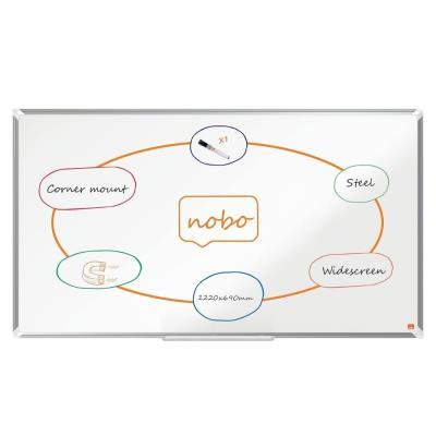 PIZARRA NOBO PREMIUM PLUS PANORÁMICO ACERO LACADO 55" 1220X690 MM. BLANCO (1915372)