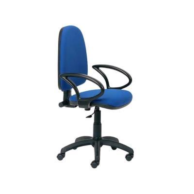SILLA ROCADA CONTACTO PERMANENTE TAPIZADA AZUL INCLUYE REPOSABRAZOS (RD930/3+956)