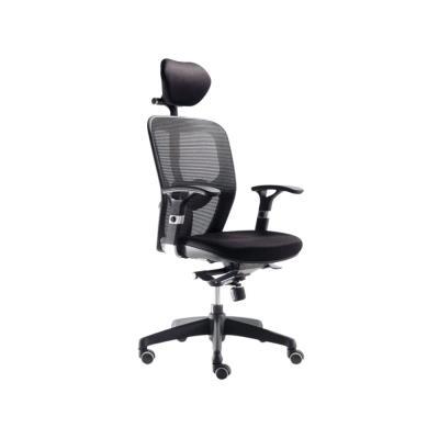SILLA BOSTON CON CABECERO ERGONOMICA NEGRA SISTEMA SINCRO