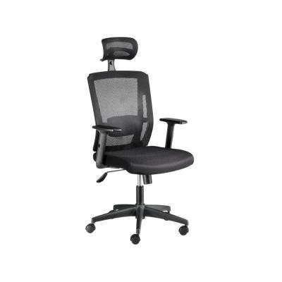 SILLA SOFIA CON RESPALDO DE MALLA - CABECERO - BRAZOS REGULABLES 1D - SOPORTE LUMBAR