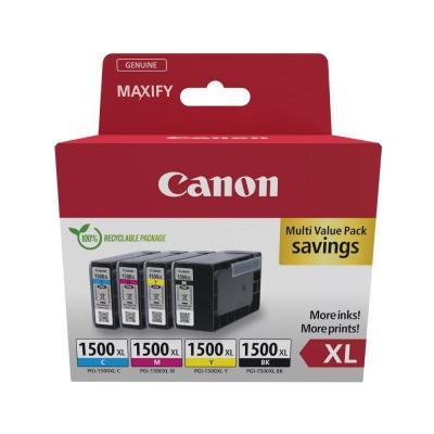 PACK TINTA CANON PGI-1500XL BK/ C/ M/ Y