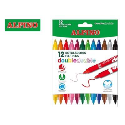 ROTULADOR ALPINO DOBLE PUNTA ESTUCHE 10+2 GRATIS (AR002013N)