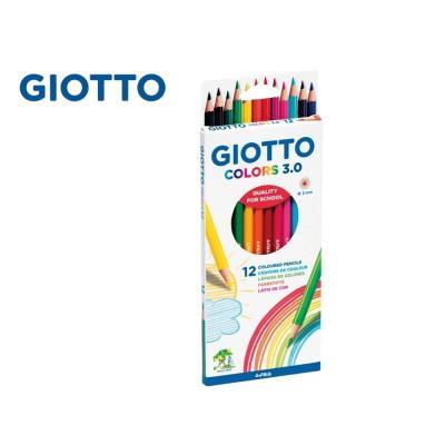 LÁPICES COLORES GIOTTO 3.0 CAJA 12 UDS. (F276600)