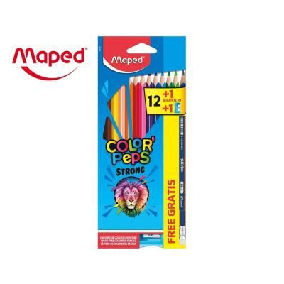LÁPICES DE COLORES MAPED COLORPEPS 12 UDS. + 1 LÁPIZ DE GRAFITO + 1 SACAPUNTAS (862723)