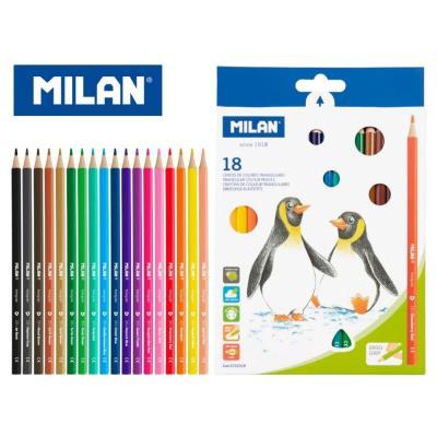 LAPICES DE COLORES 18 UNIDADES TRIANGULAR MILAN