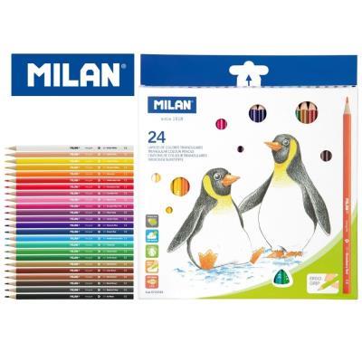 LAPICES DE COLORES 24 UNIDADES TRIANGULAR MILAN