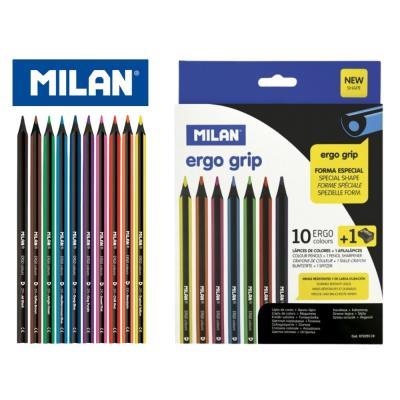 ESTUCHE 10 LAPICES DE COLORES ERGO + AFILALAPICES