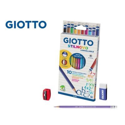 CAJA 10 LAPICES DE COLORES BORRABLES GIOTTO STILNOVO