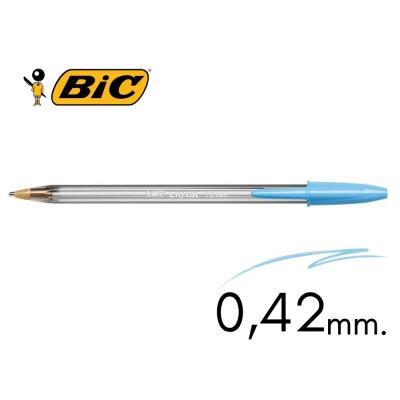 BOLIGRAFO BIC CRISTAL FUN COLOR TURQUESA 1.6  (929074)