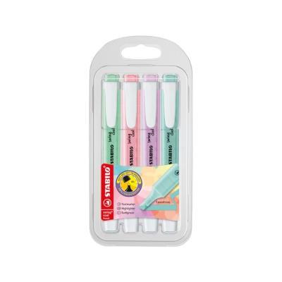 ESTUCHE 4 FLUORESCENTES COOL PASTEL STABILO SWING (275/4-08-2)
