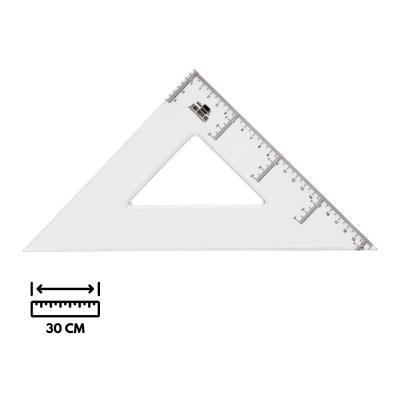 ESCUADRA LIDERPAPEL 30 CM PLASTICO CRISTAL