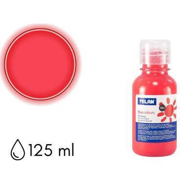 TEMPERA FLUORESCENTE MILAN 125ML ROJO NEON FLAMINGO (034430)