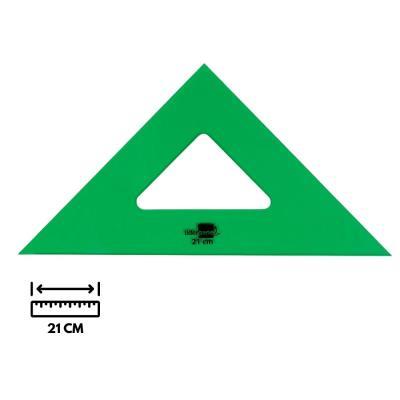 ESCUADRA LIDERPAPEL 21 CM ACRILICO VERDE
