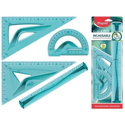 KIT TRAZADO 4 PIEZAS 30CM TWISTNFLEX MAPED