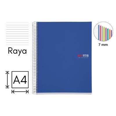 CUADERNO MIQUELRIUS NB-8 A4 200H PP. LINEA  70GR. AZUL