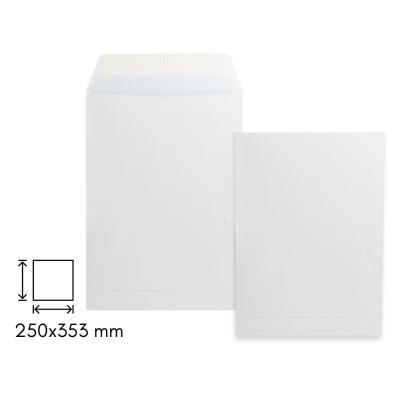 CAJA 250 SOBRES BOLSA 250X353 BLANCO 90GR