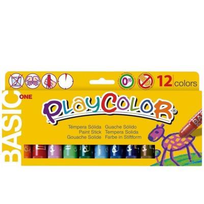 TÉMPERA PLAYCOLOR SÓLIDA 12 BARRITAS COL. SURT. (10731)
