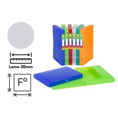 CARPETA CARCHIVO BROCHE PROYECTO P.P. LOMO 3 CM. CRISTAL OPACO (838K02)