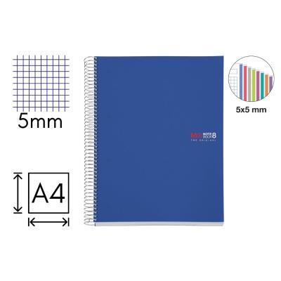 CUADERNO MIQUELRIUS NOTEBOOK 8 A4 200H. CDLA. P.P. AZUL (MR42004)