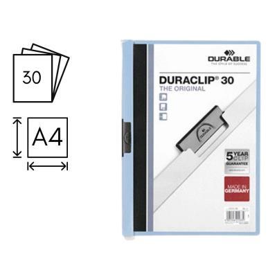 CARPETA DURABLE DURACLIP 30 HOJAS AZUL (220007)