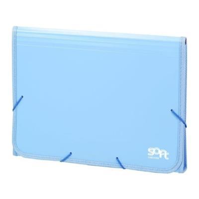 CARPETA ACORDEÓN CARCHIVO SOFT PP Fº 13 DPTOS. RIBETE GOMA AZUL (19260010) (19268700)