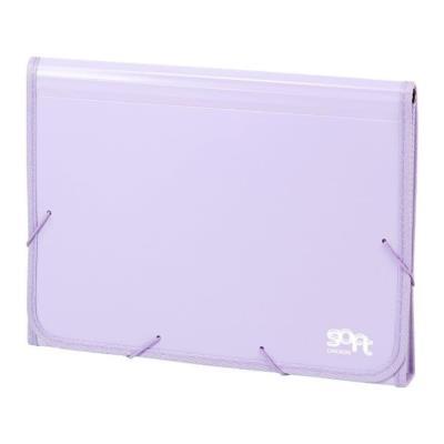 CARPETA ACORDEÓN CARCHIVO SOFT PP Fº 13 DPTOS. RIBETE GOMA MALVA (19260014) (19268700)