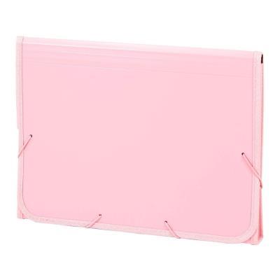 CARPETA ACORDEÓN CARCHIVO SOFT PP Fº 13 DPTOS. RIBETE GOMA ROSA (19260025) (19268700)