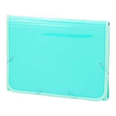 CARPETA ACORDEÓN CARCHIVO SOFT PP Fº 13 DPTOS. RIBETE GOMA VERDE MENTA (19260017) (19268700)