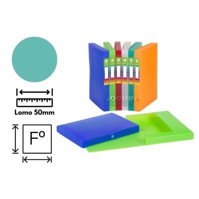 CARPETA CARCHIVO BROCHE PROYECTO PP. LOMO 5 CM. VERDE CLARO (858K51)