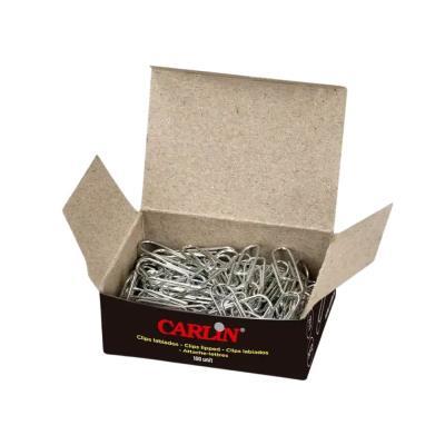 CLIPS CARLIN N 2 LABIADOS 33 MM CAJA DE 100 UNIDADES(87198)