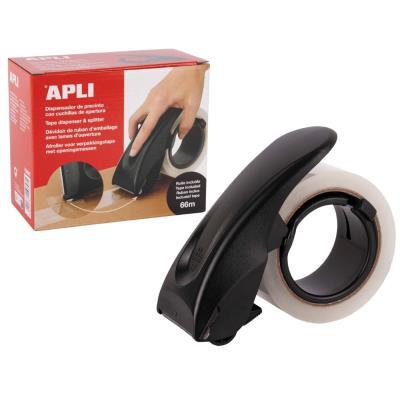 PACK DISPENSADOR + PRECINTO TRANSPARENTE 66M APLI