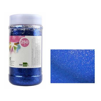 BOTE PURPURINA COLOR AZUL 250GR LIDERPAPEL