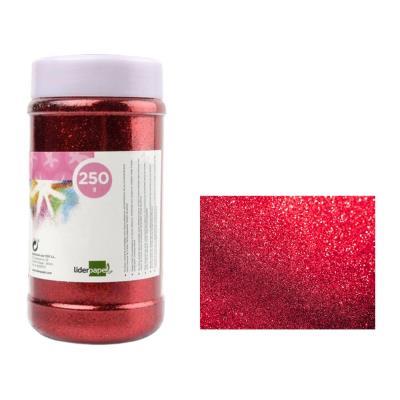 BOTE PURPURINA COLOR ROJO 250GR LIDERPAPEL