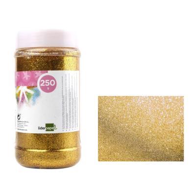 BOTE PURPURINA COLOR ORO  250GR LIDERPAPEL