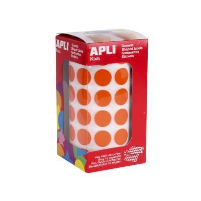 ROLLO GOMETS REDONDOS 15MM NARANJA (11483)