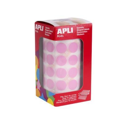 ROLLO GOMETS REDONDOS 15MM ROSA (11484)