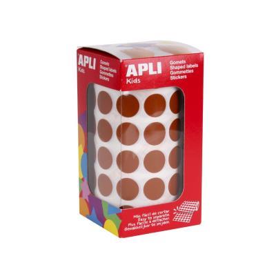 ROLLO GOMETS REDONDOS 15MM MARRON